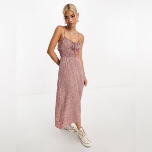 Emory Park Maxi Cami Dress in Red Ditsy Floral